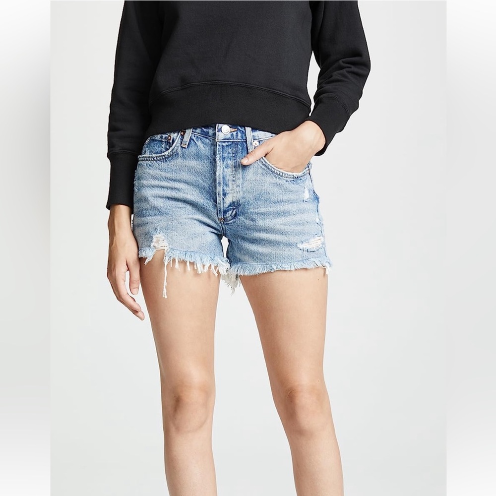 Agolde Parker Cutoff Shorts, 25 Swapmeet New - Picture 3 of 12